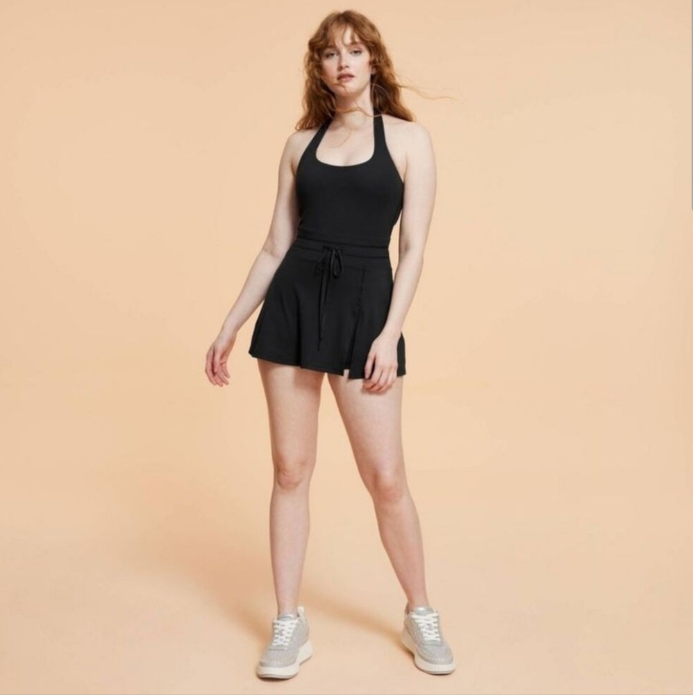 NEW! Blogilates Jet Black Game Set Match Dress Size XL